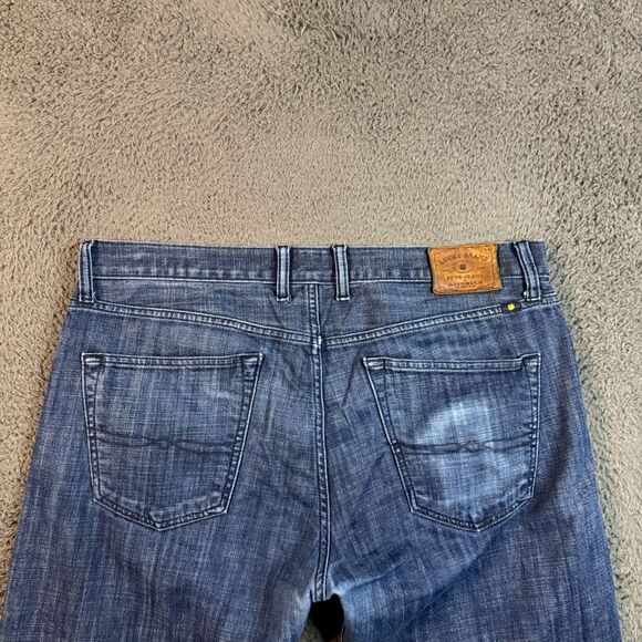 Lucky Brand Jeans Mens 36x30 Blue 121 Heritage Slim Fit Stretch Dark Wash Denim - Picture 8 of 16